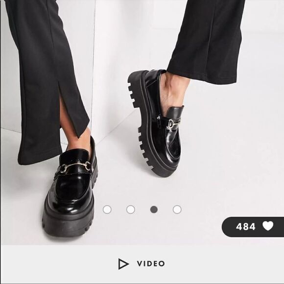 EUC ASOS DESIGN MATERNITY UNDER BUMP BLACK SPLIT HEM PANTS/SLACKS SIZE 6 - Picture 2 of 9